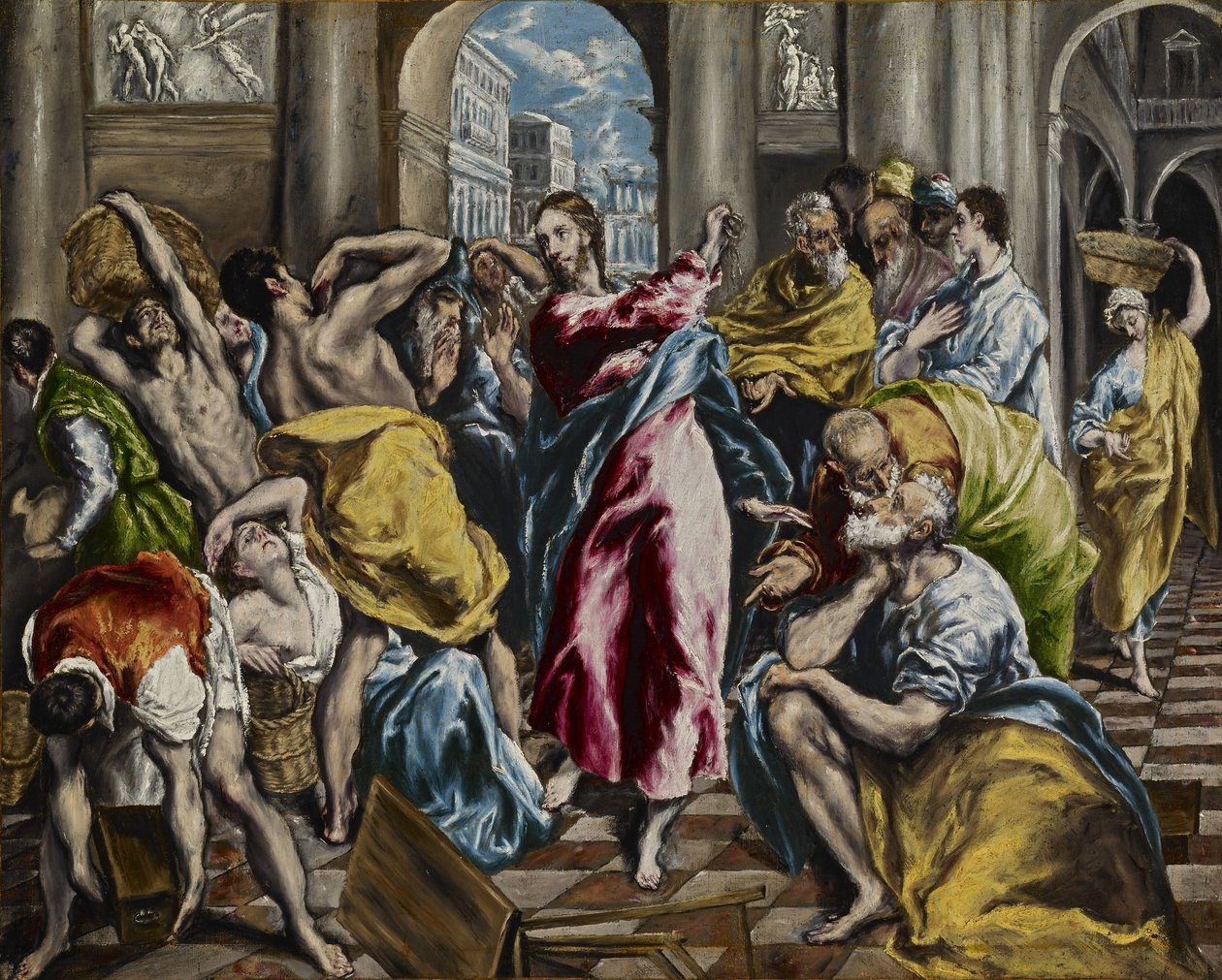 De reiniging van de tempel door El Greco