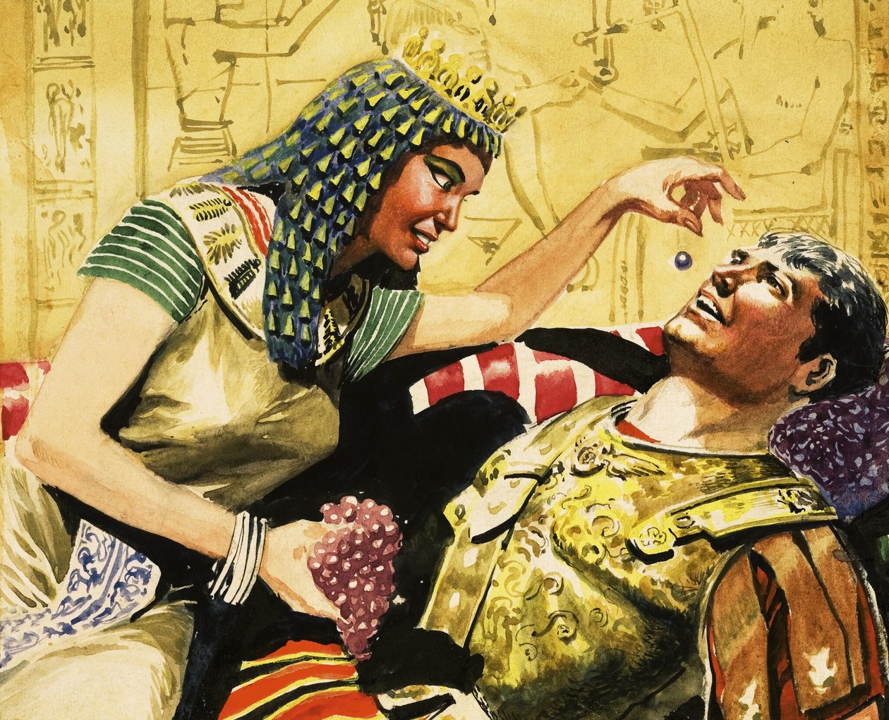 Cleopatra en Caesar door Don Lawrence