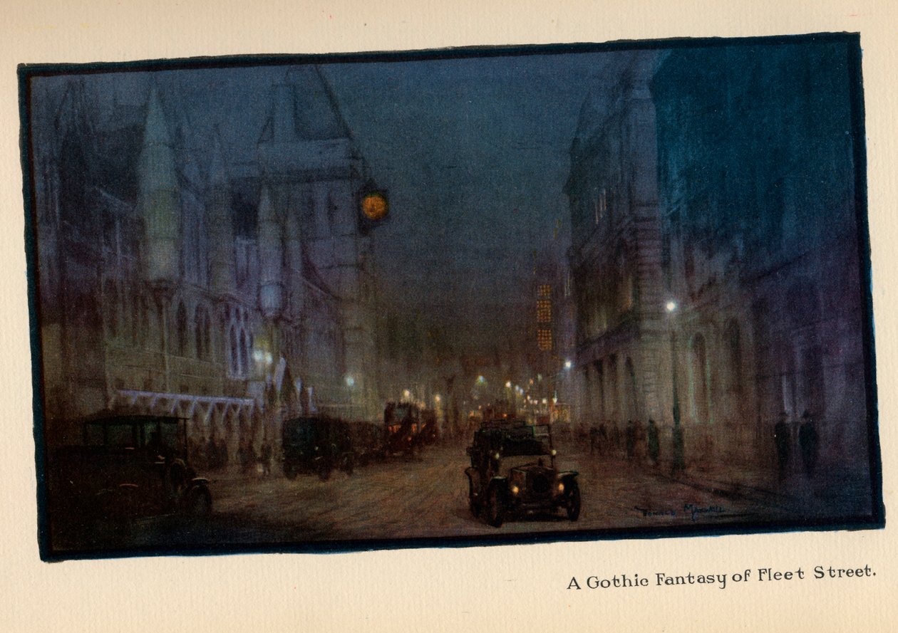 Een Gotische Fantasie van Fleet Street, uit 