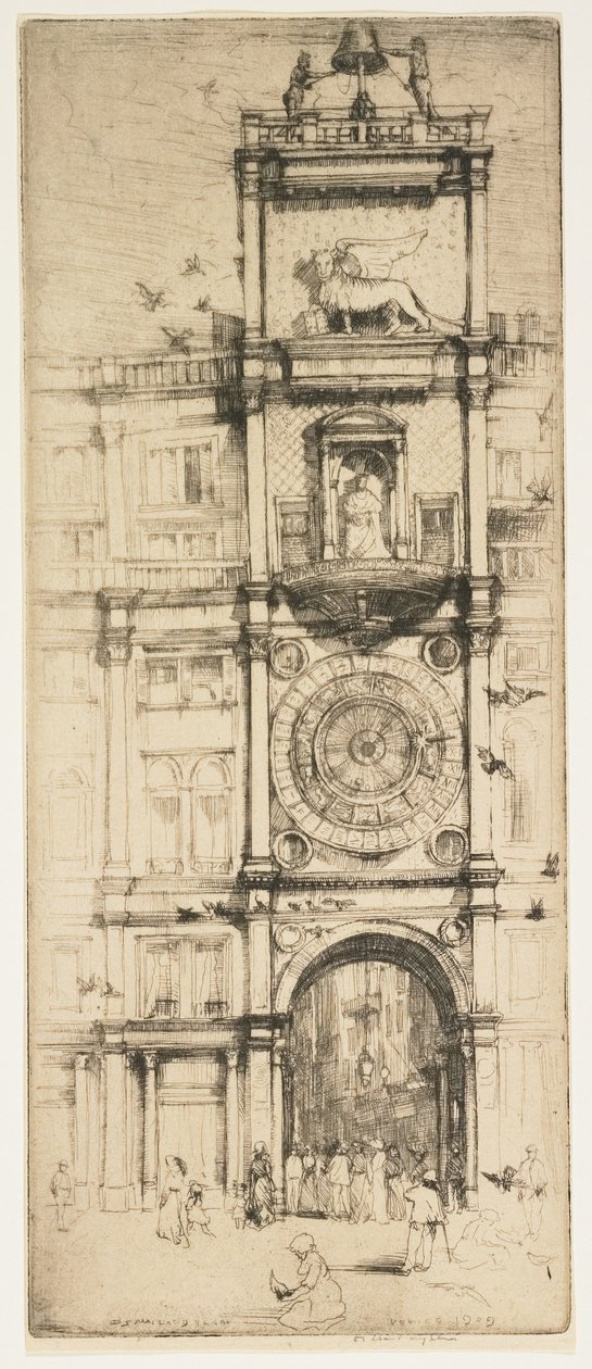 De klokkentoren, 1909 door Donald Shaw MacLaughlan