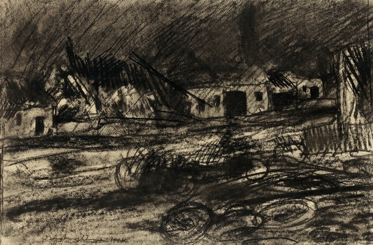 Een ambulancepost door Donald Shaw MacLaughlan