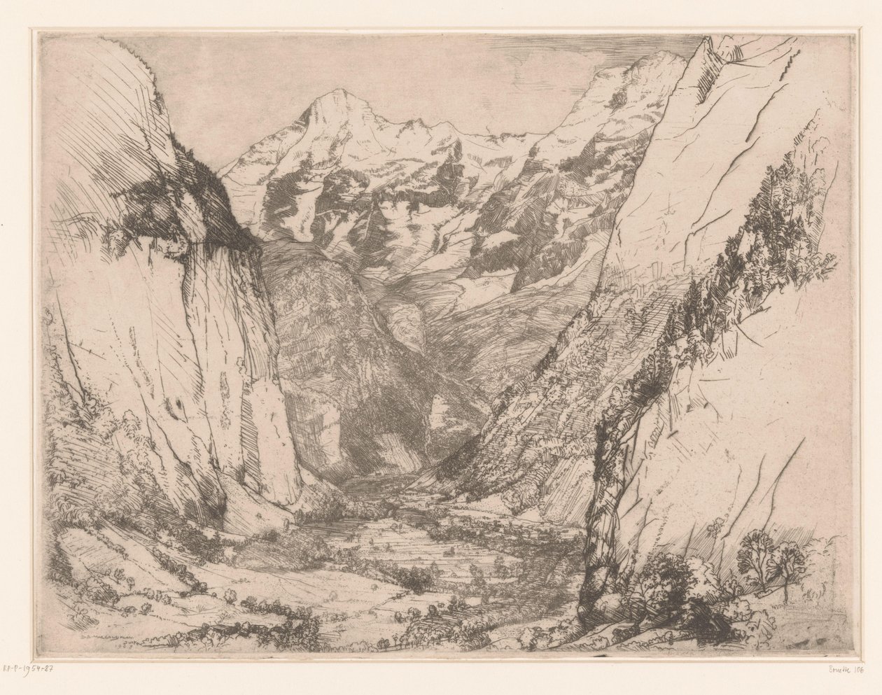 Lauterbrunnental door Donald Shaw MacLaughlan