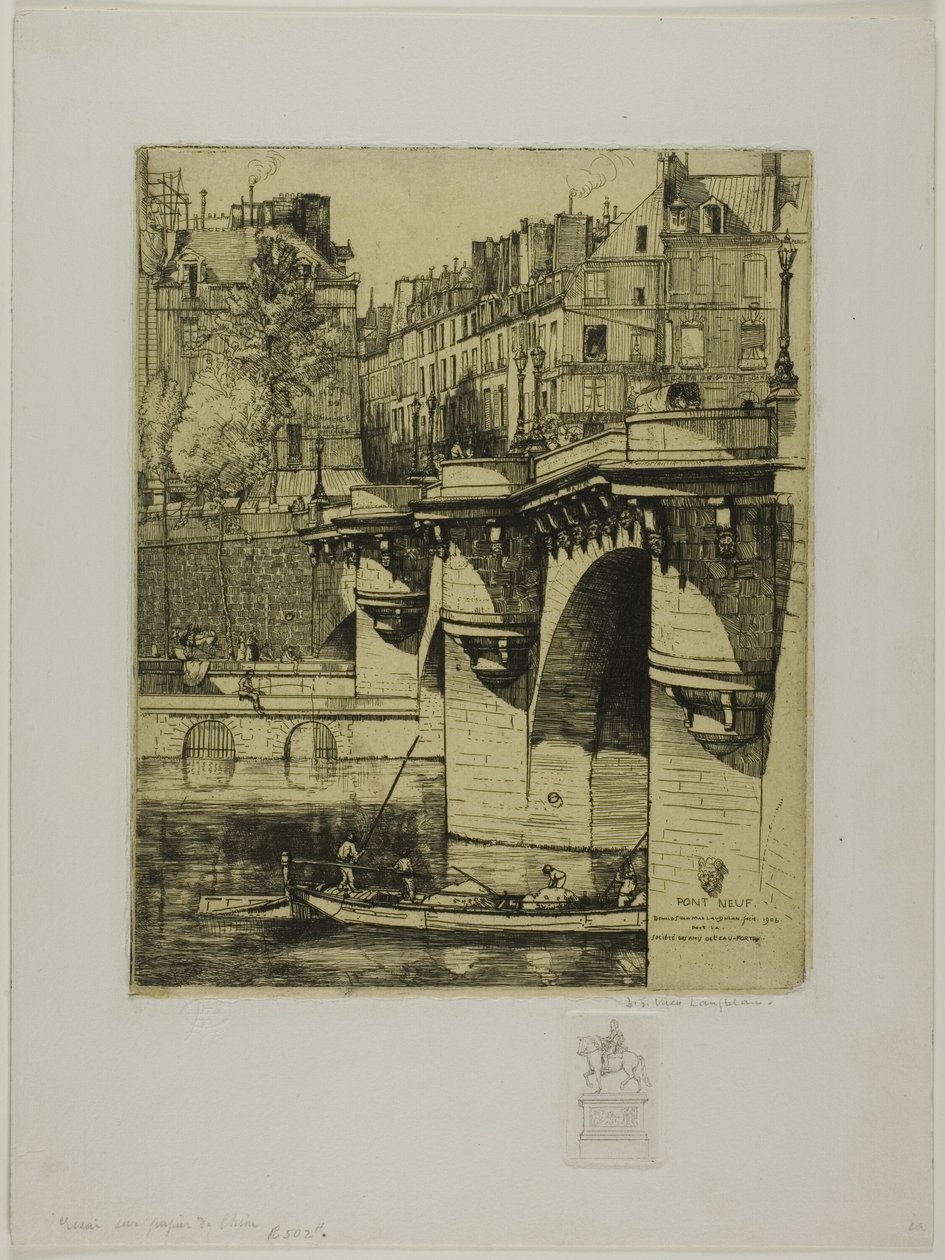 Le Pont Neuf, Parijs door Donald Shaw MacLaughlan