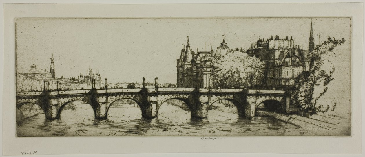 Le Pont Neuf, Parijs door Donald Shaw MacLaughlan