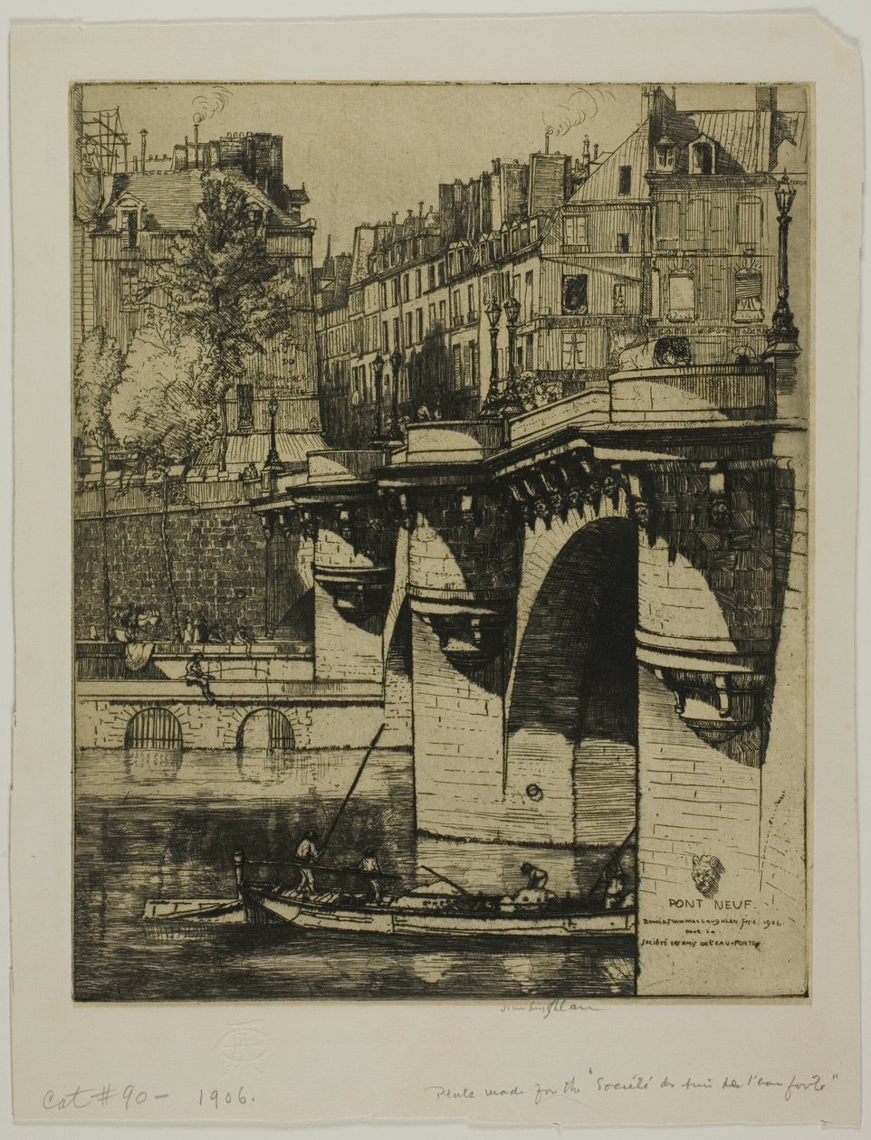 Le Pont Neuf, Parijs door Donald Shaw MacLaughlan