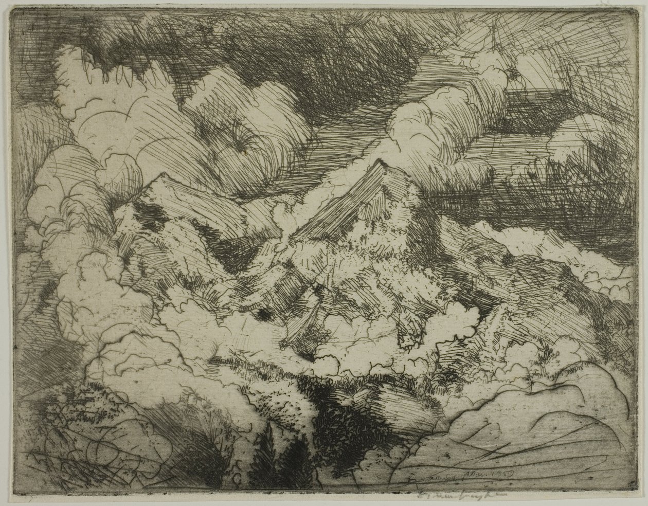 Bergtoppen door Donald Shaw MacLaughlan