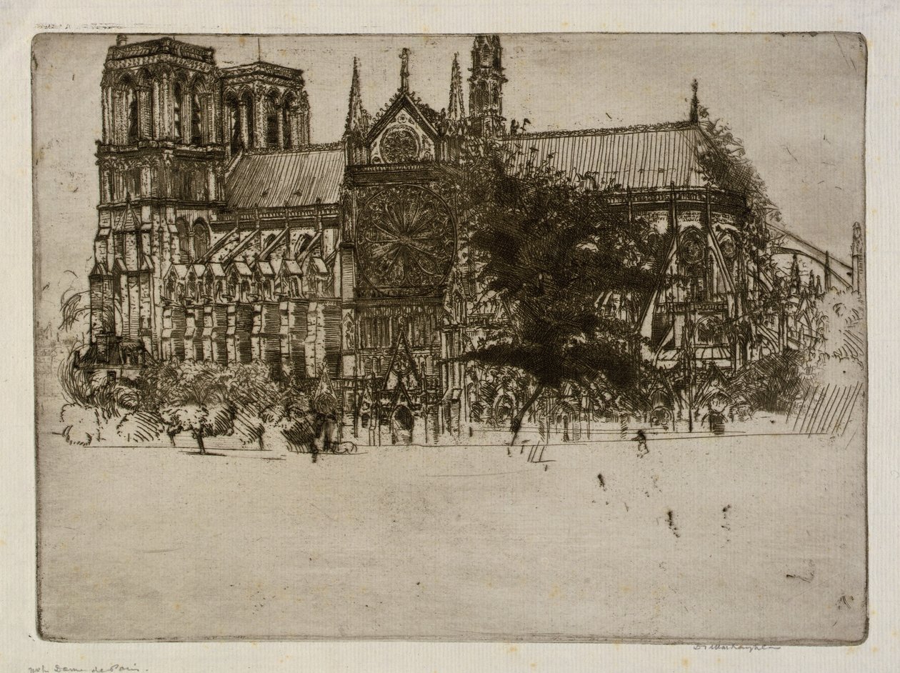 Notre-Dame de Paris door Donald Shaw MacLaughlan