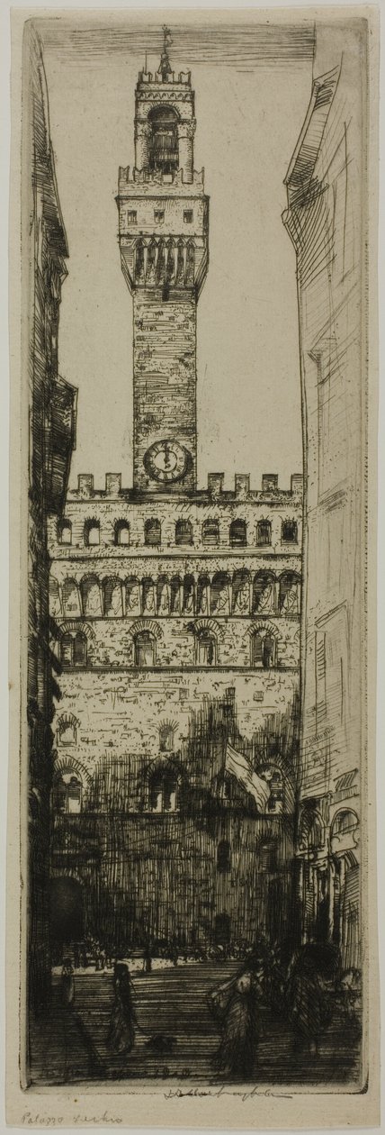 Palazzo Vecchio, Florence door Donald Shaw MacLaughlan