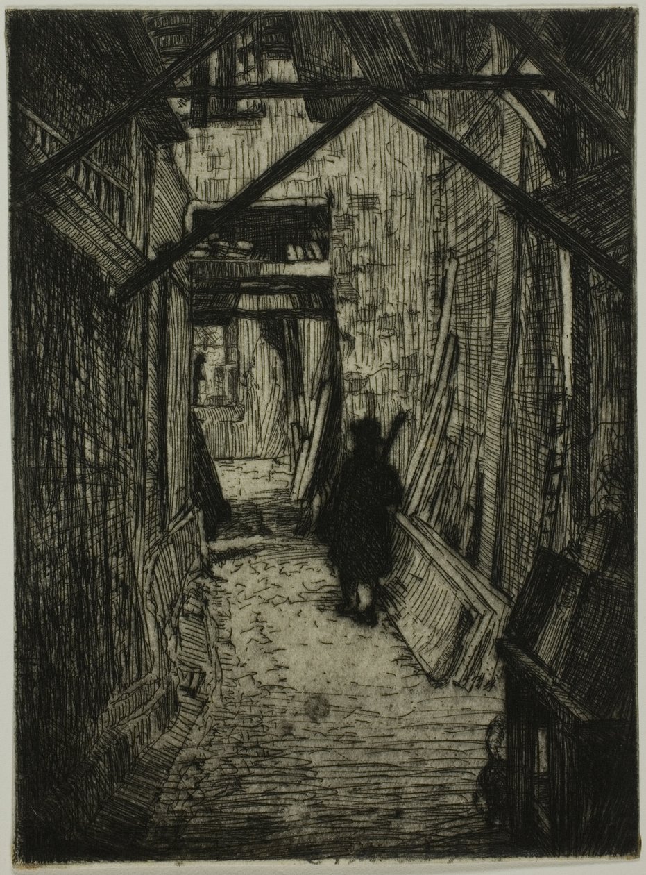 Passage, Rouen door Donald Shaw MacLaughlan