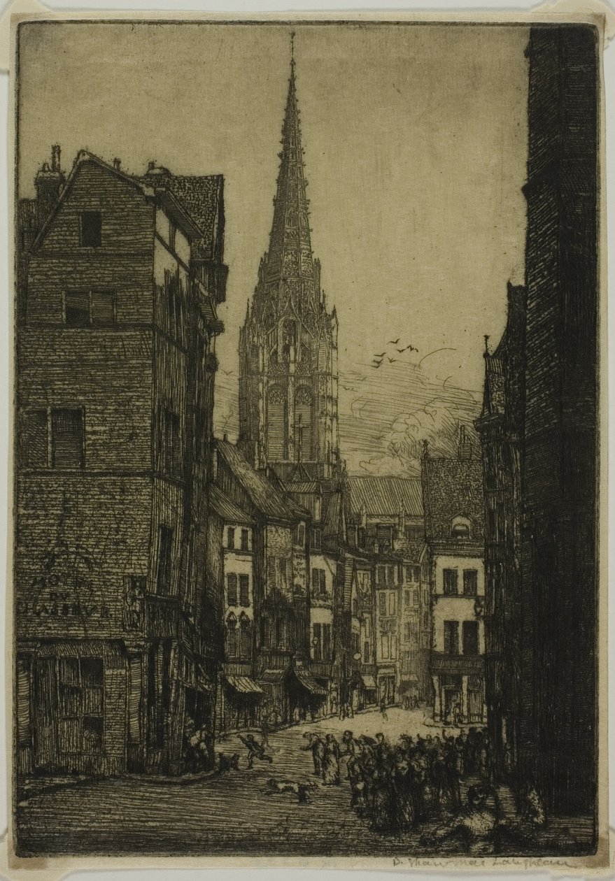 Rue du Chasseur, Rouen door Donald Shaw MacLaughlan