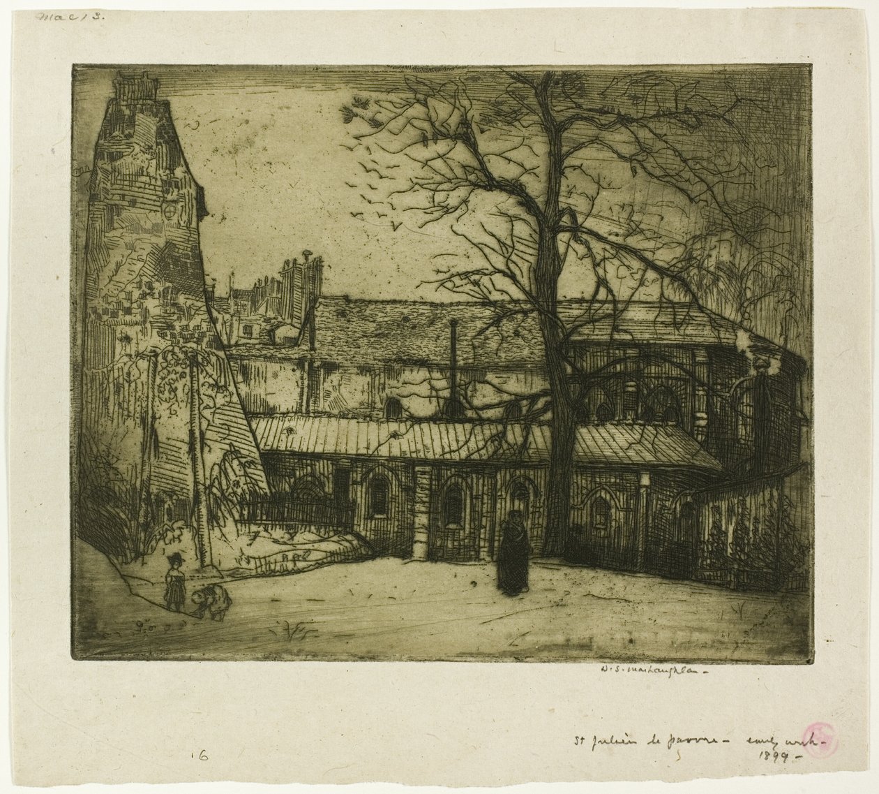 St. Julien-le-Pauvre door Donald Shaw MacLaughlan