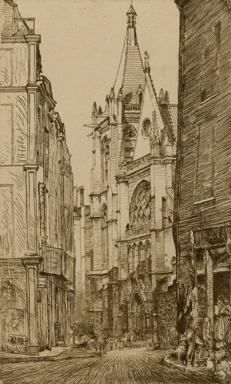 St. Severin, Parijs door Donald Shaw MacLaughlan
