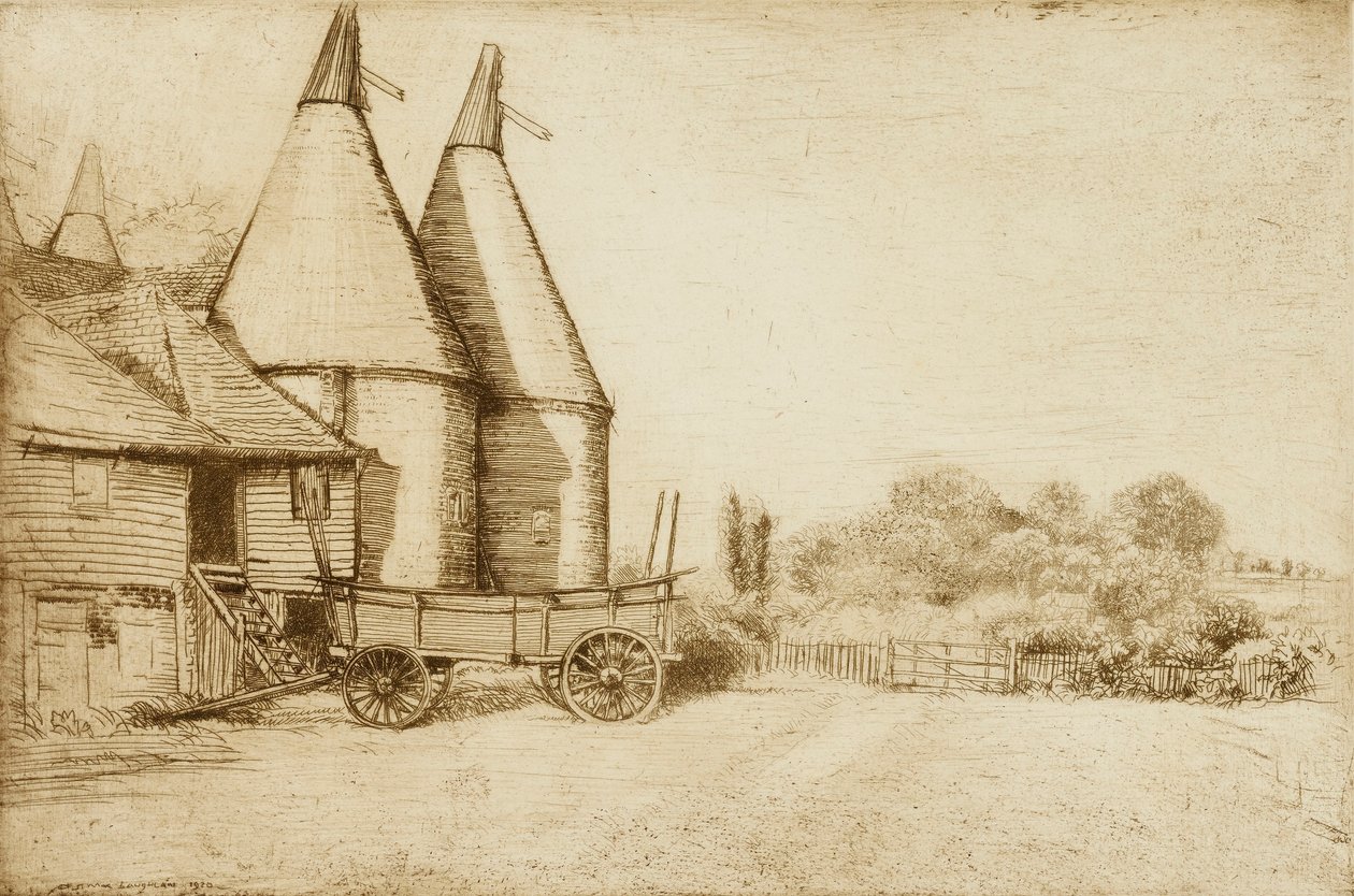 De verlaten boerderij door Donald Shaw MacLaughlan
