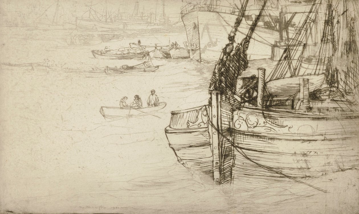 The Little Pool, Londen door Donald Shaw MacLaughlan