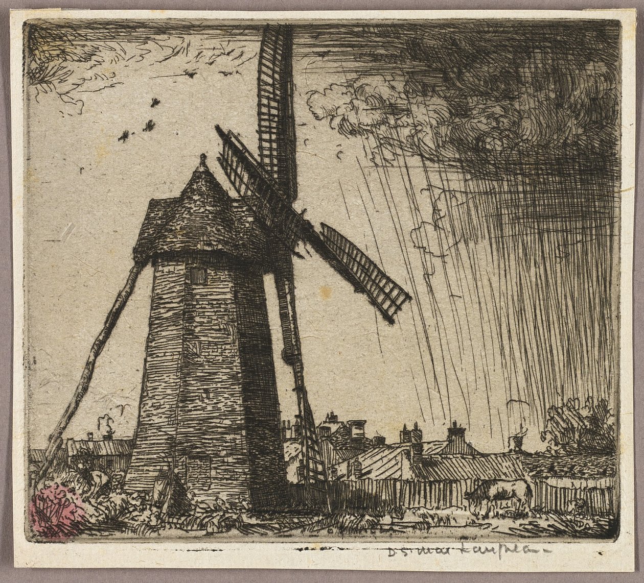 De molen door Donald Shaw MacLaughlan
