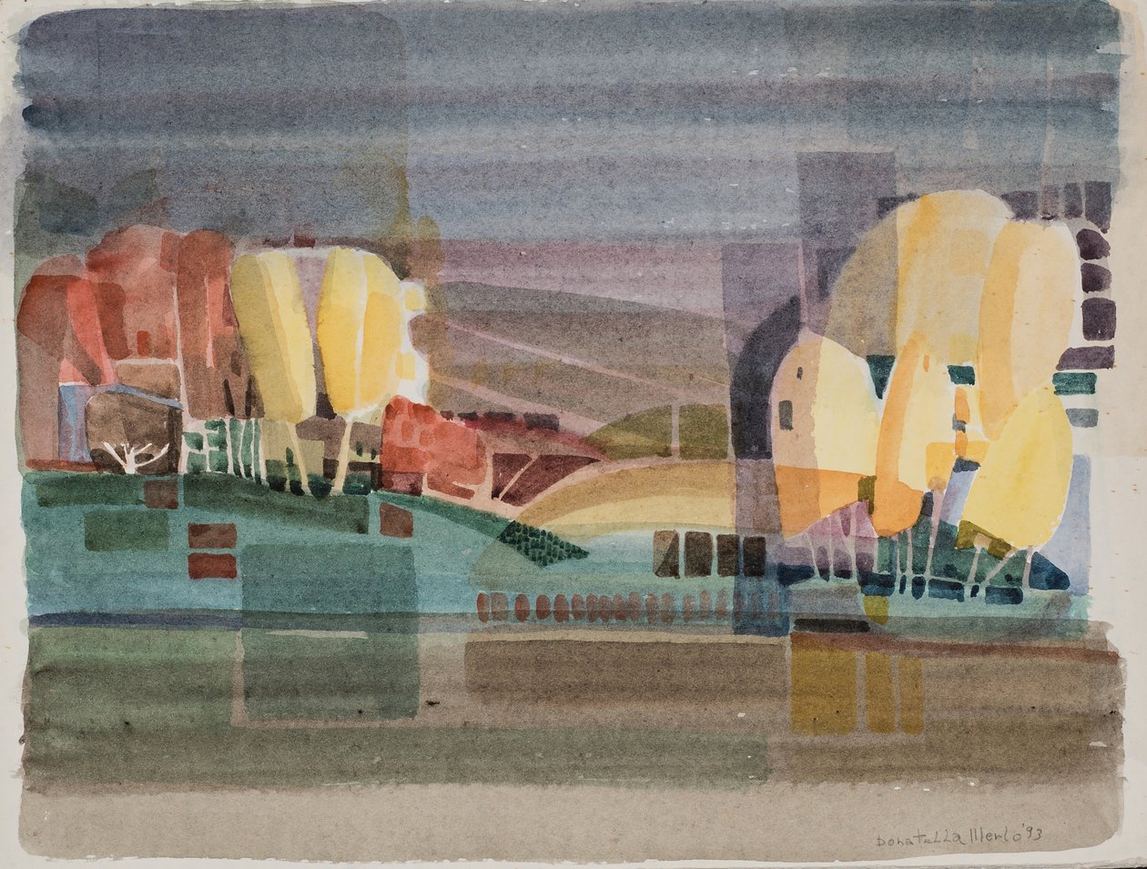 Abstract landschap door Donatella Merlo