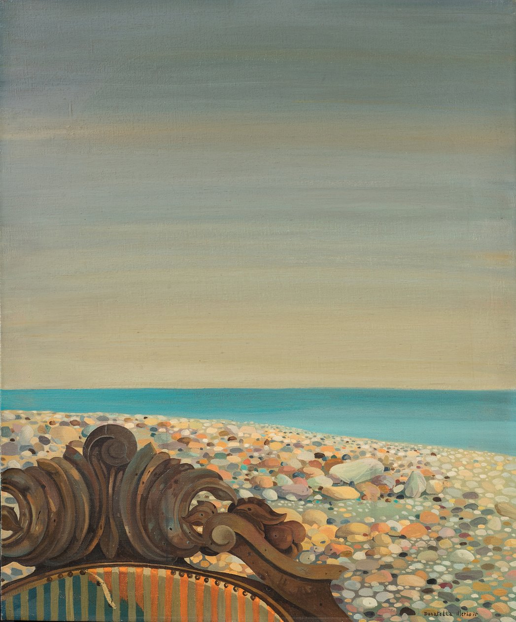 Fauteuil op het strand door Donatella Merlo