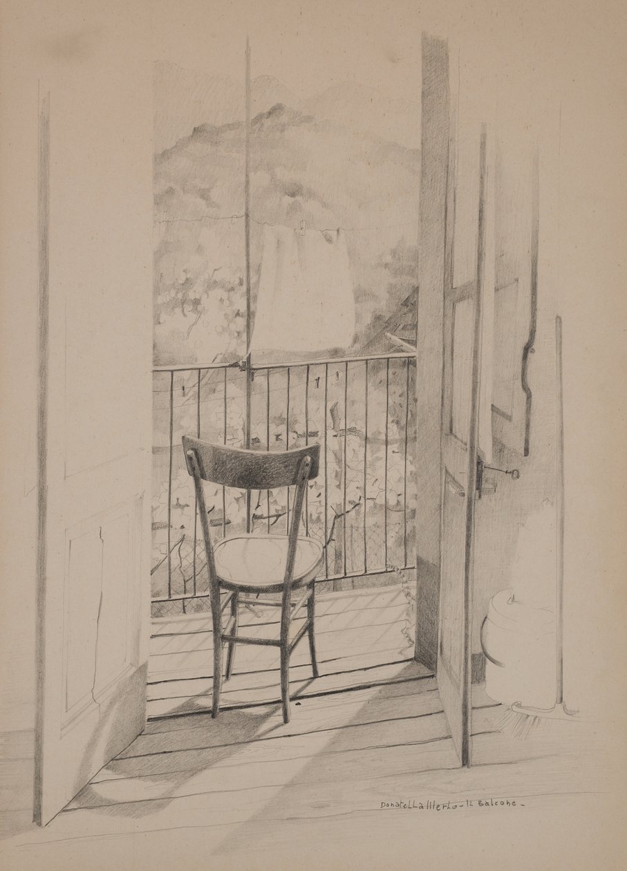 Het balkon, ca. 1975 door Donatella Merlo