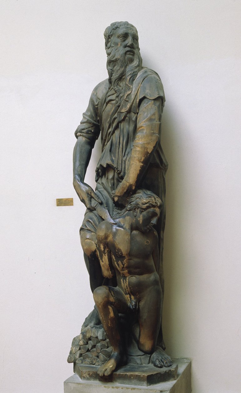 Abraham en Isaak, 1421 door Donatello