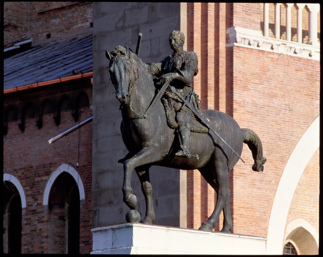 Ruiterportret van Gattamelata, 1453 door Donatello