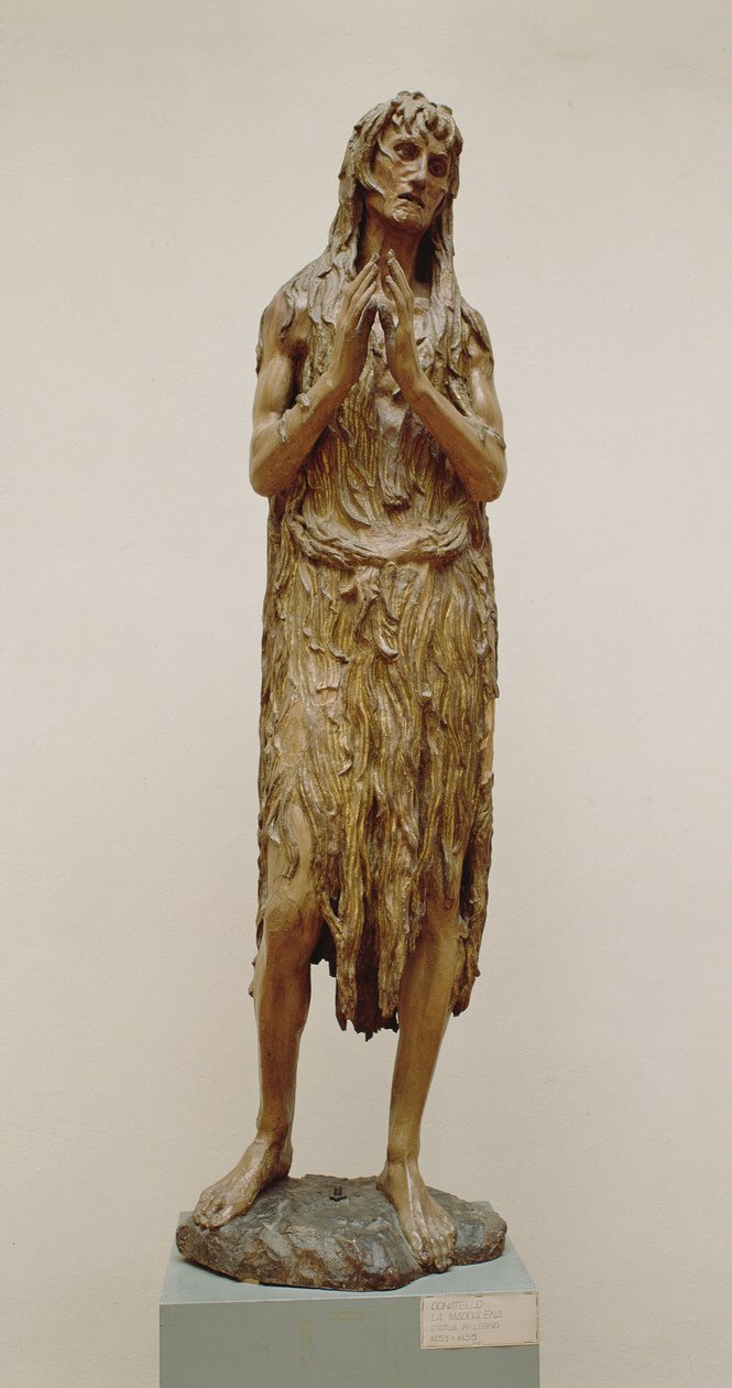 Boetvaardige Magdalena, ca. 1453-55 door Donatello