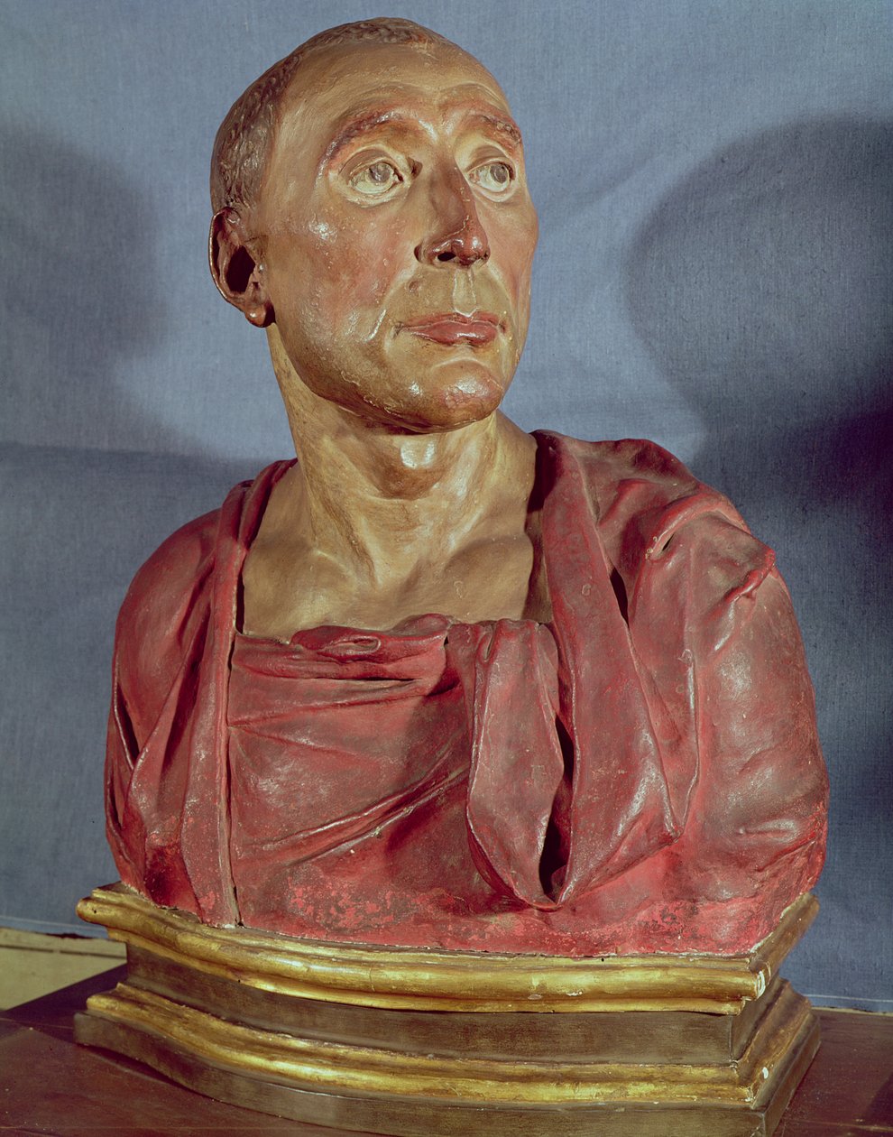 Portretbuste van de condottiere Niccolo da Uzzano (1359-1431) door Donatello