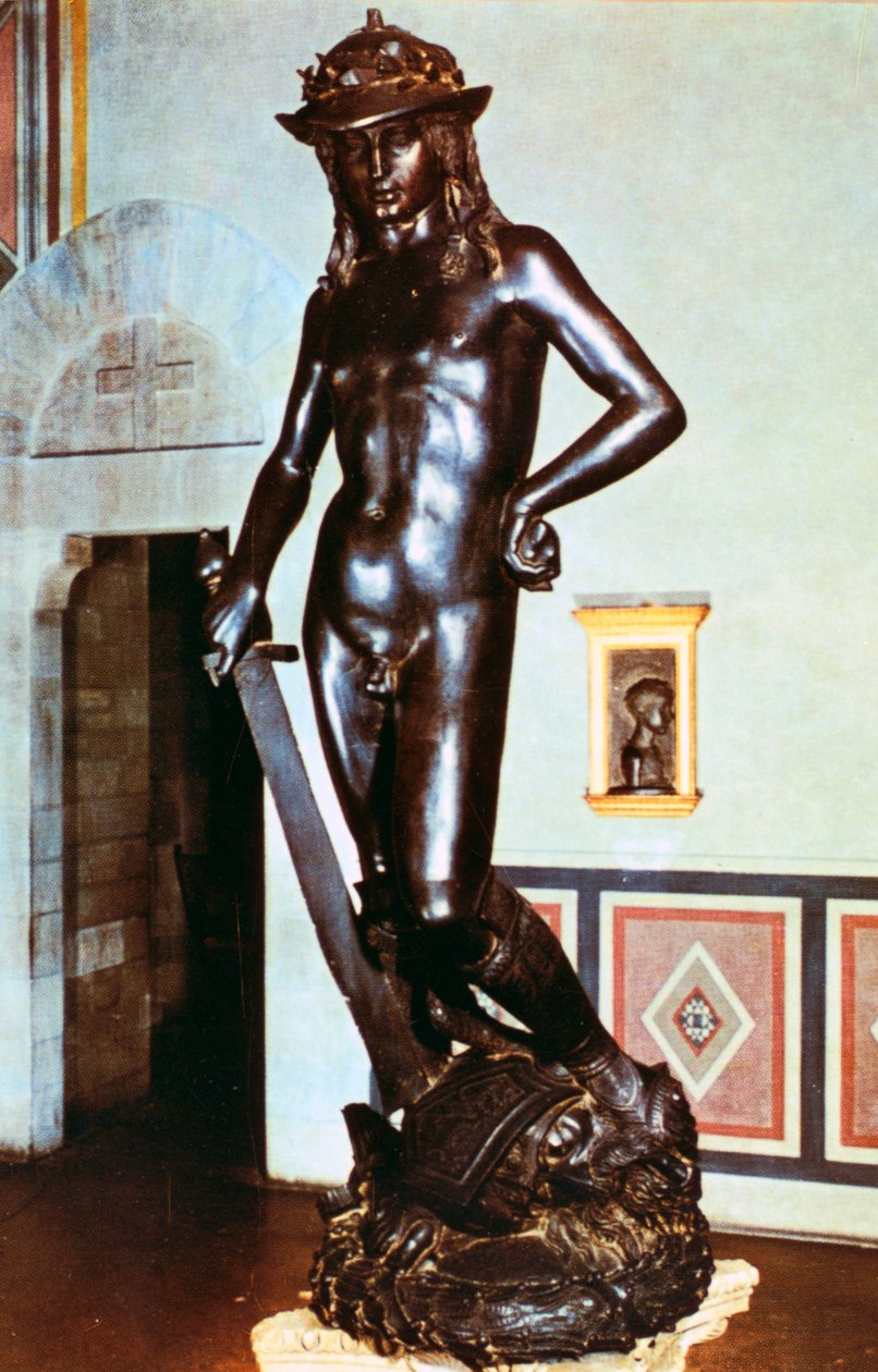 Bronzen standbeeld van David, c1430-1440 door Donatello