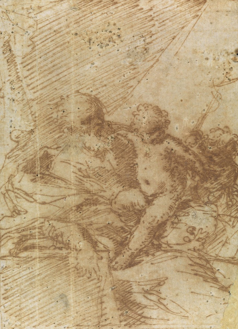St. Joseph met het kindje Jezus en St. Johannes door Donato Creti