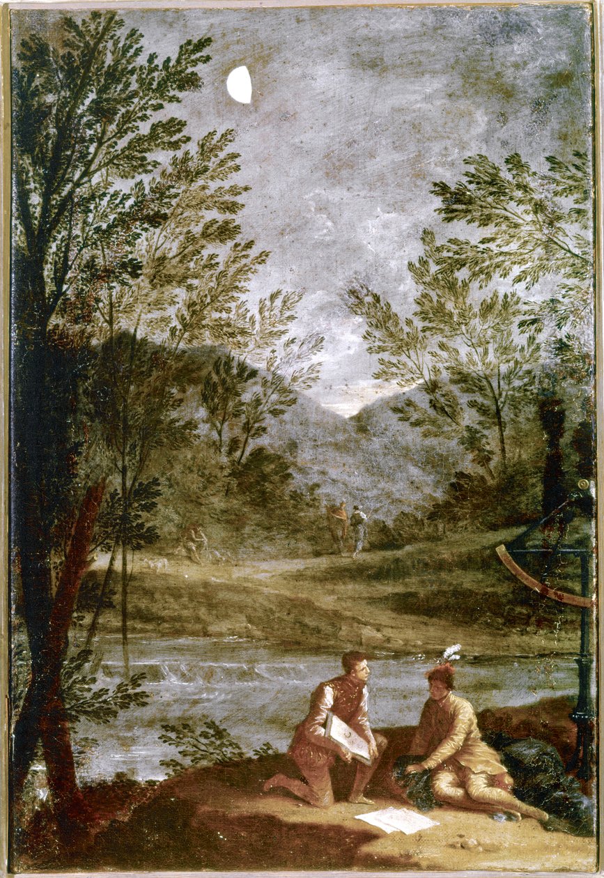 Astronomische waarneming. 1711. (olieverf op doek) door Donato Creti