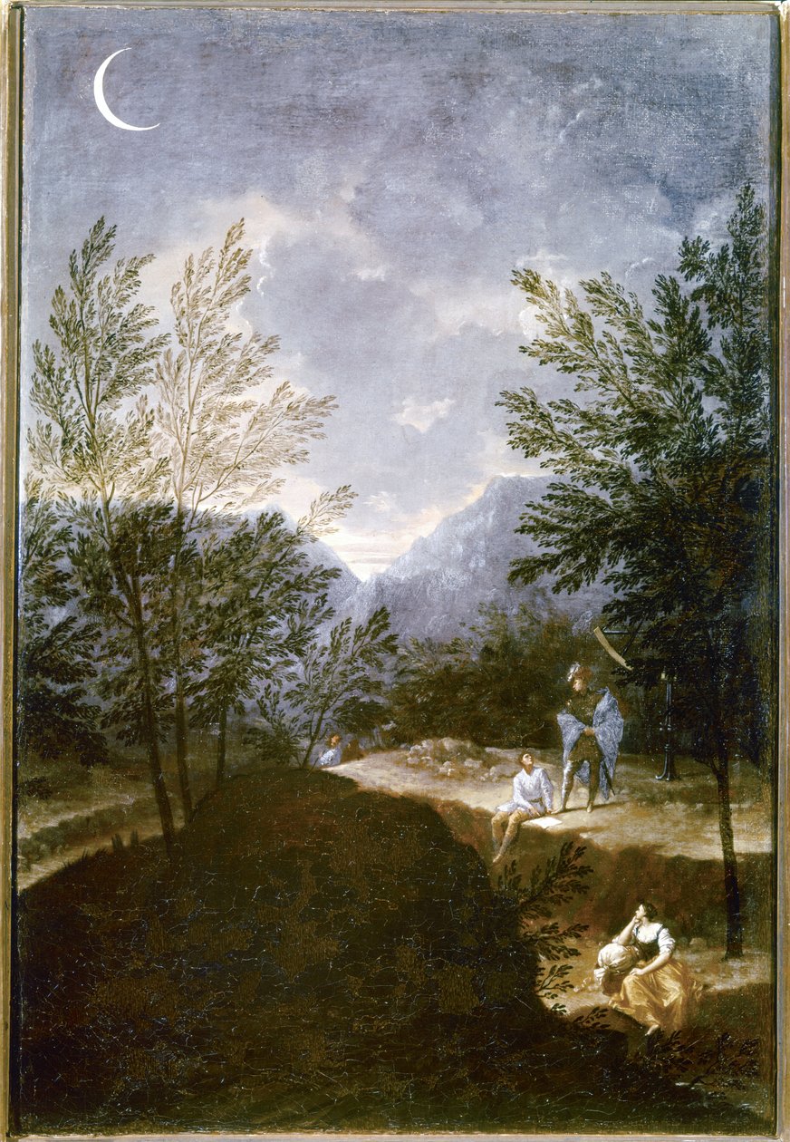 Astronomische waarneming. 1711. (olieverf op doek) door Donato Creti
