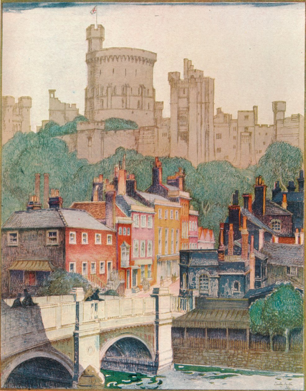 Windsor Castle door Dorothy Hutton