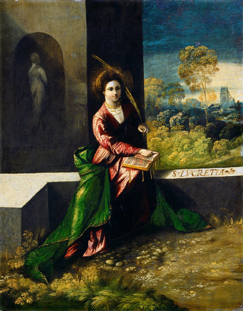 Sint Lucretia, c. 1520 door Dosso Dossi