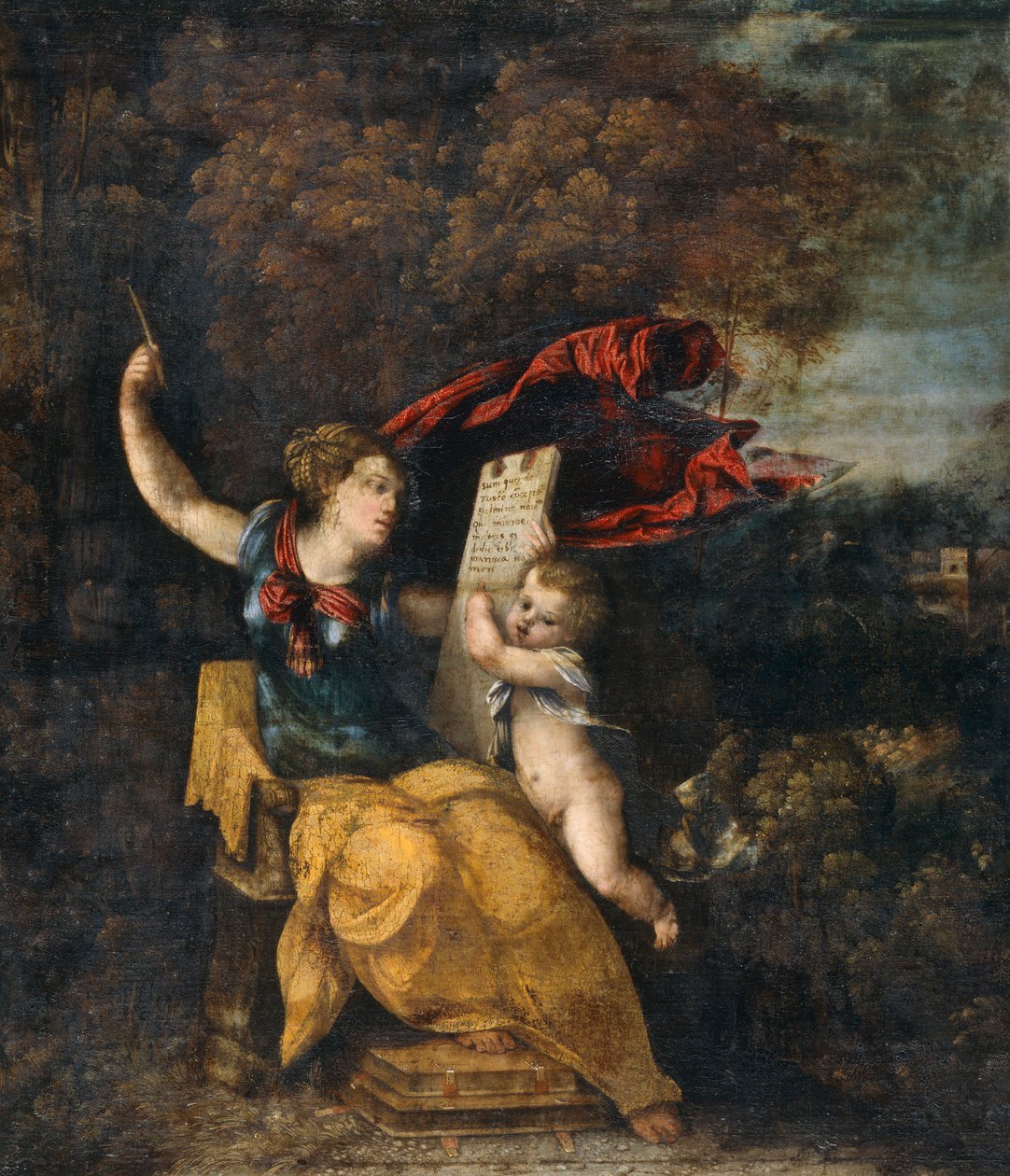 Sybille en Genius door Dosso Dossi