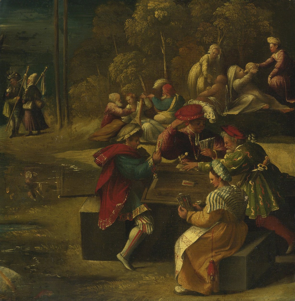Tarotkaartspellen, ca. 1518 door Dosso Dossi