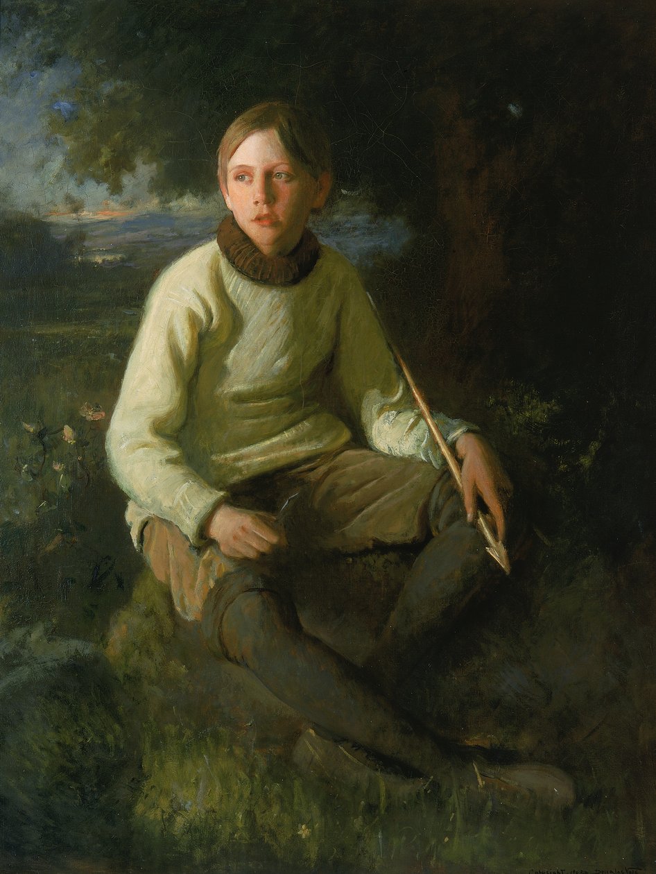 De jongen met de pijl, 1903 door Douglas Volk