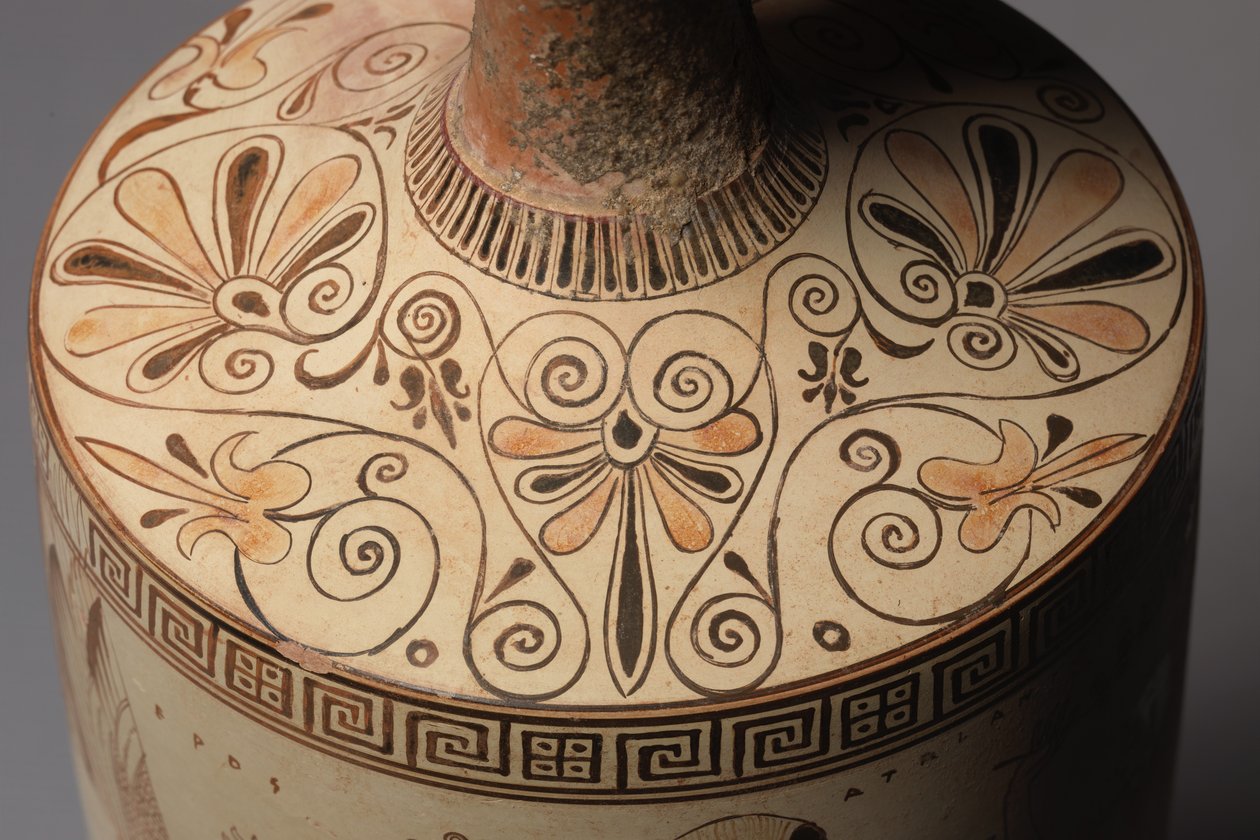 De Atalanta Lekythos (Funerair Oliekan), 500-490 v.Chr. door Douris