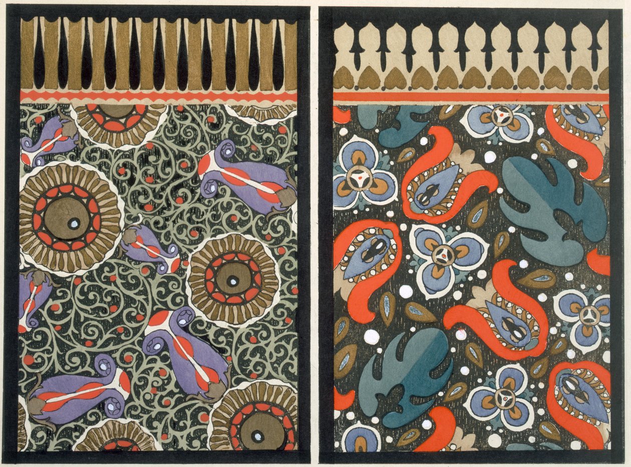 Behangontwerp, ca. 1908 door Dr. P. Siegal