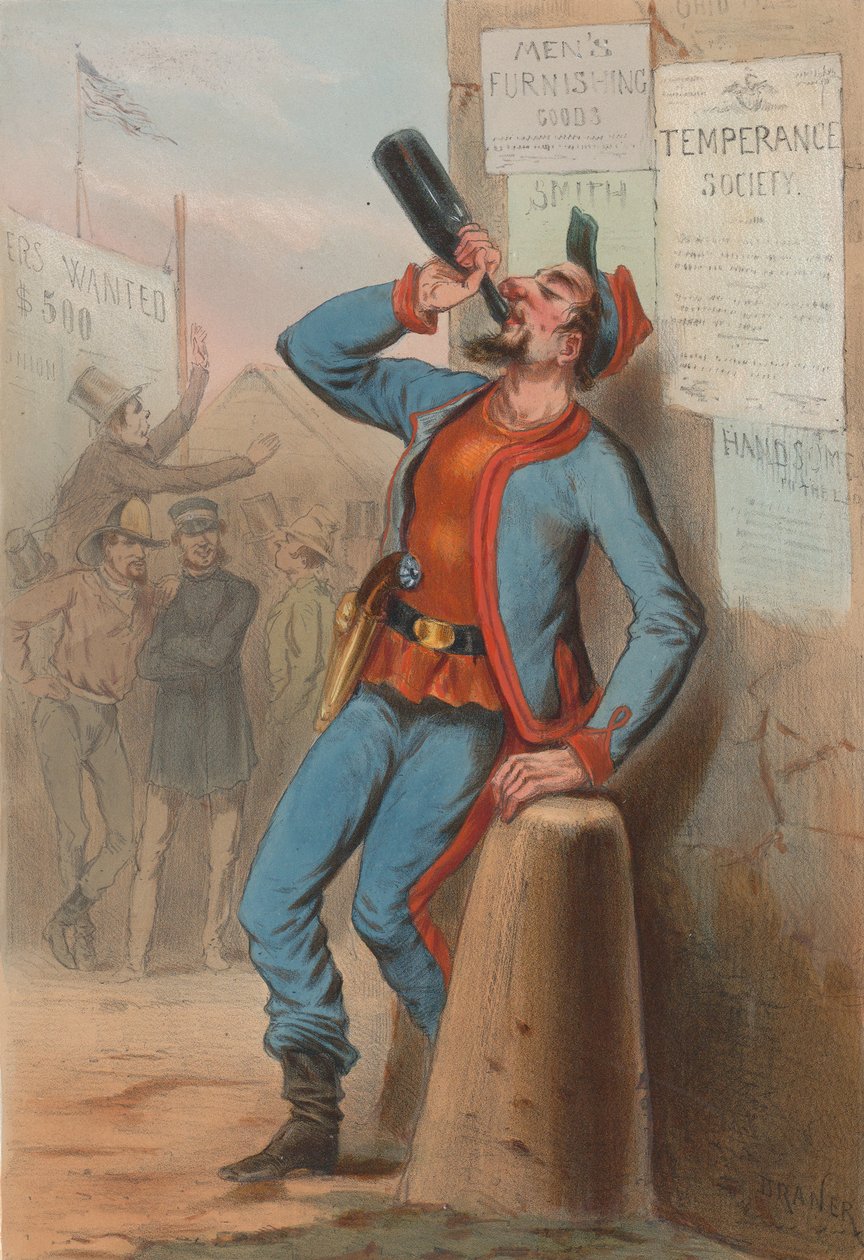 Verenigde Staten 1865 - New-York Brandweer Zouaven, 1865 door Draner