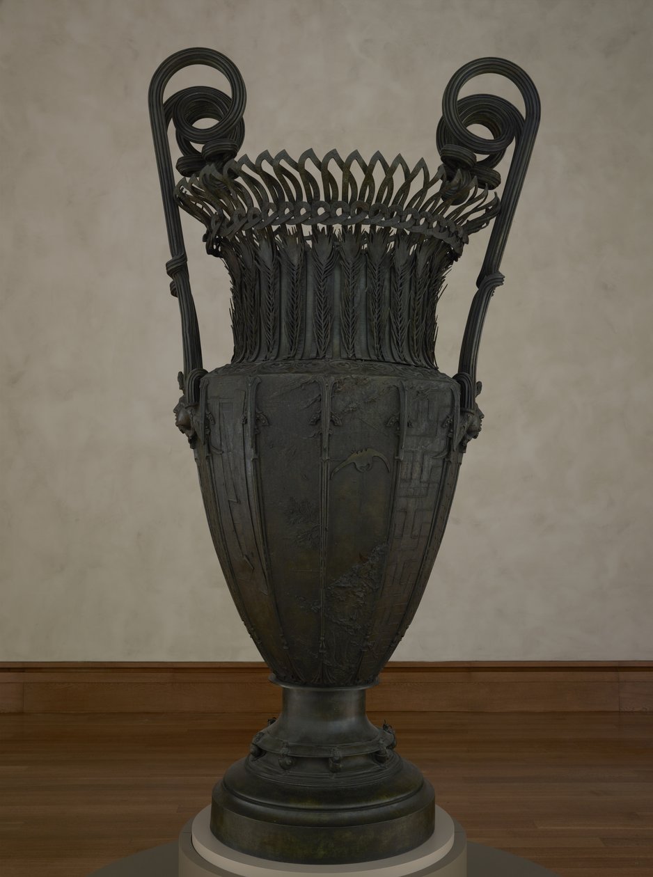 Vaas, 1889 (brons en koper) door Désiré Ringel d