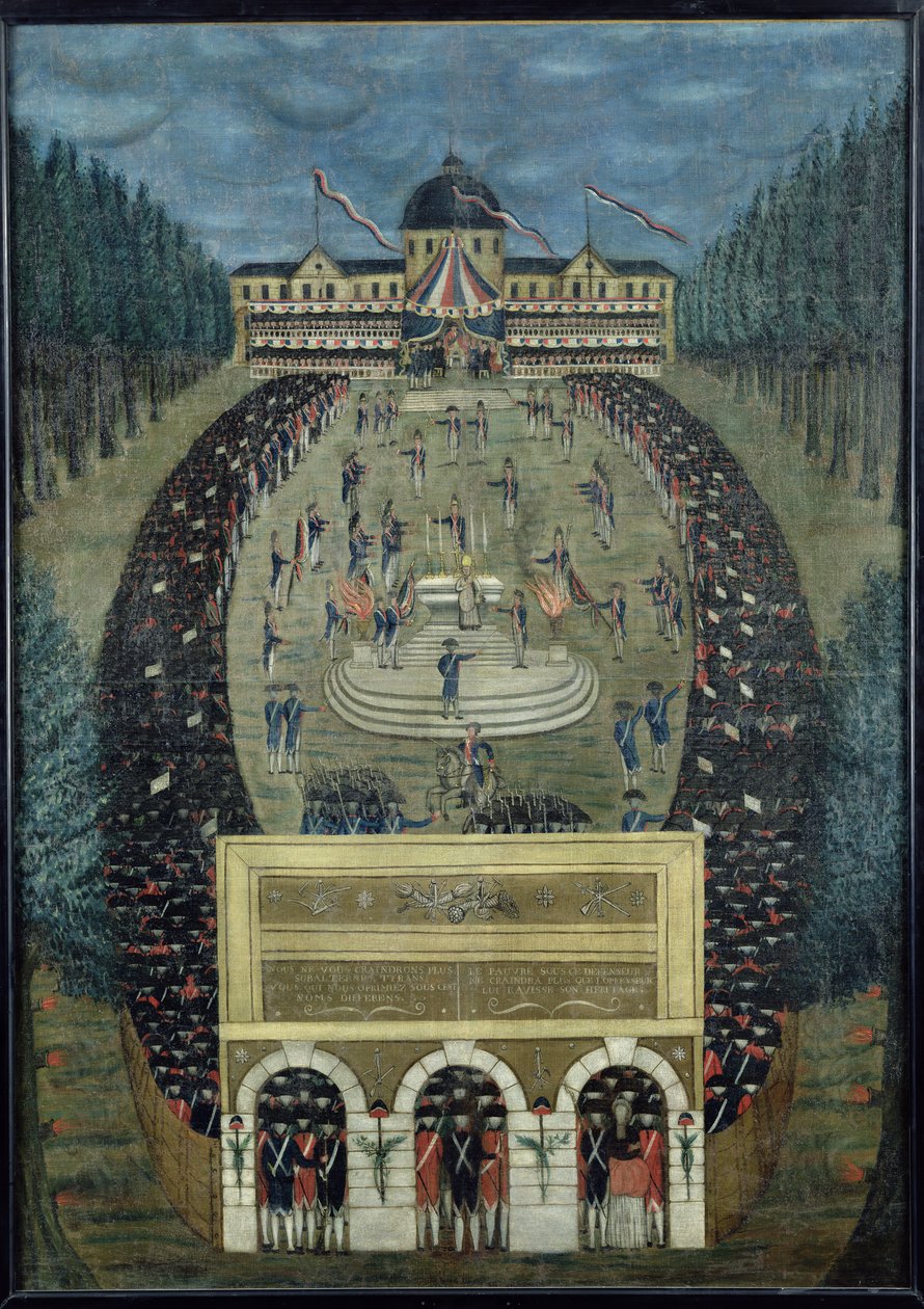 Fête de la Fédération, 14 juli 1790 door Dubois