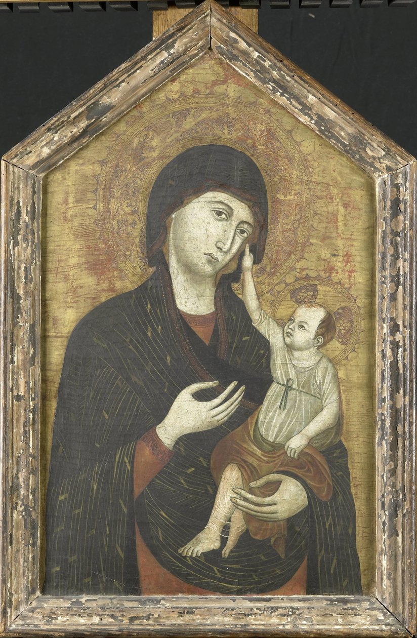Maria met Kind door Duccio di Buoninsigna (copy after)