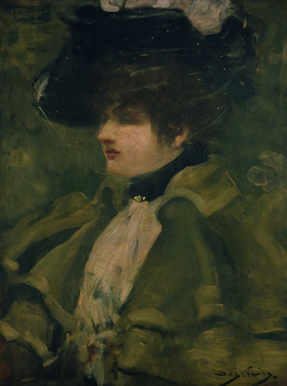 Portret van Sarah Bernhardt door Dudley Hardy