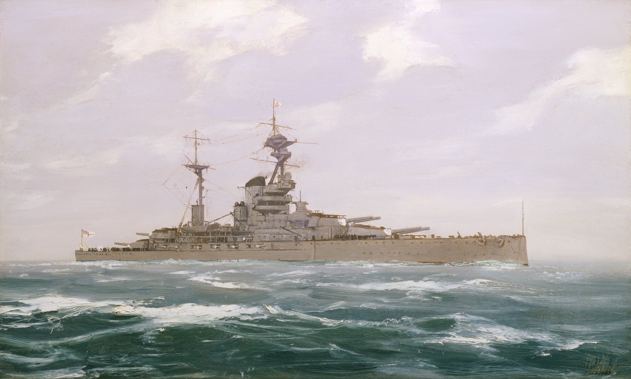 HMS Resolution, 1923 door Duff Tollemache