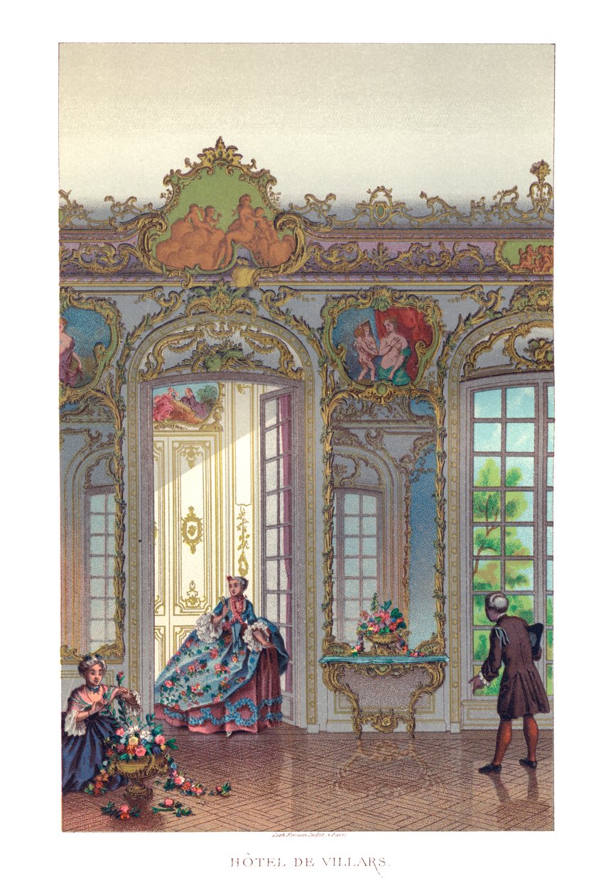 Hotel De Villars, 1885 door Durin