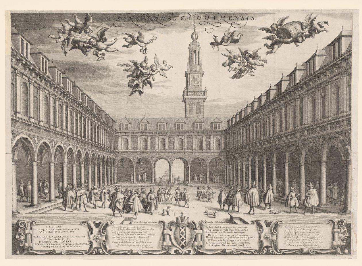 Amsterdamse Beurs, 1609 door Dutch School