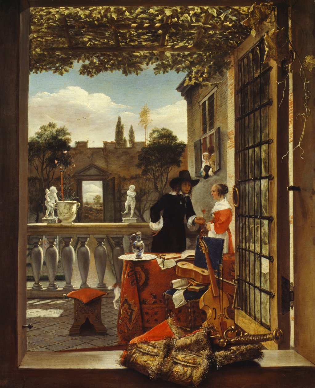 Het terras door Dutch