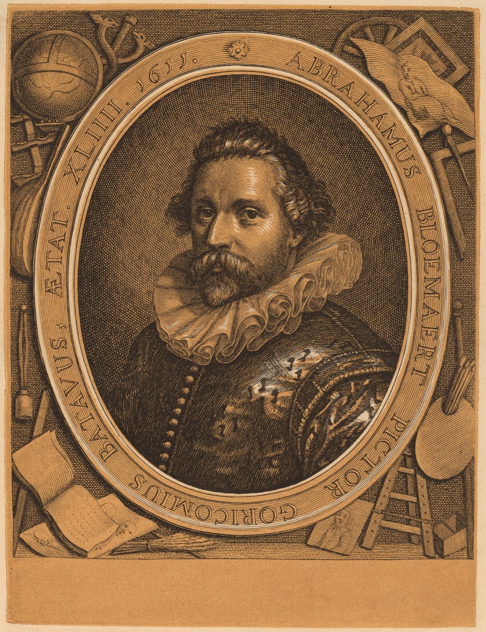 Abraham Bloemaert door Dutch 18th Century after Paulus Moreelse