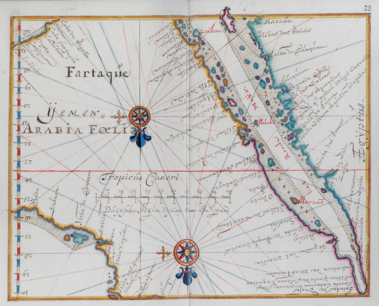 Arabië. Jemen. door Dutch School