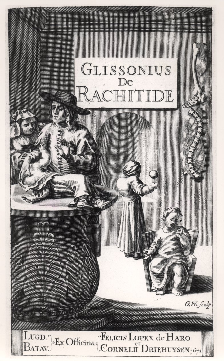 Francis Glisson (1597-1677) gepubliceerd in Leiden, 1671 door Dutch School