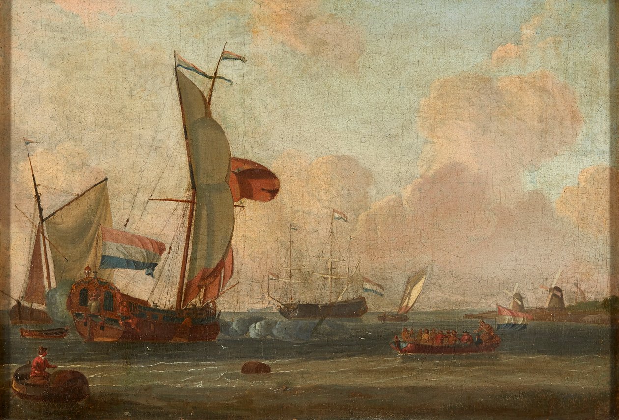 Schepen voor de Kust door Dutch School